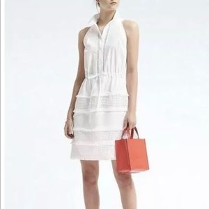 Banana Republic sleeveless lace insert dress S